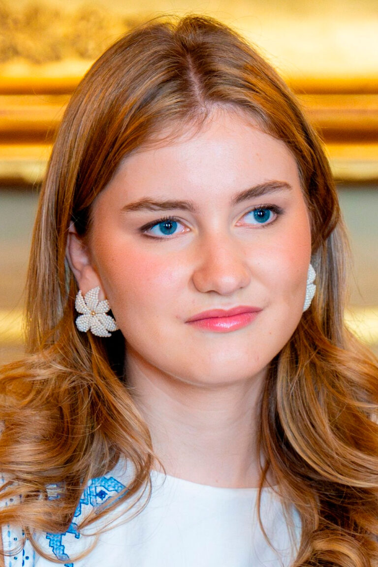 Princess Elisabeth Wears a Rainbow Dress by Costarellos Princess Elisabeth Wears a Rainbow Dress » Princess Elisabeth Style