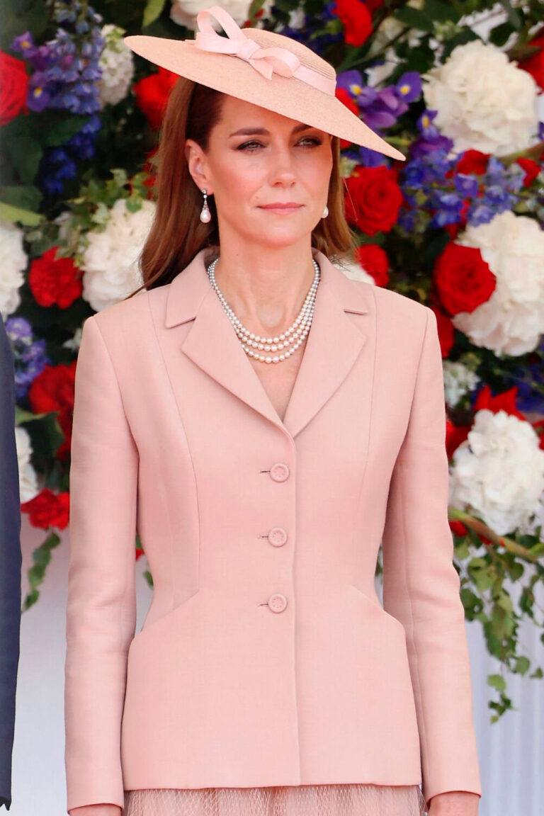Princess Kate Returns to the Spotlight in a Pale Pink Jacket by Dior Kate Middleton in a Dior Look