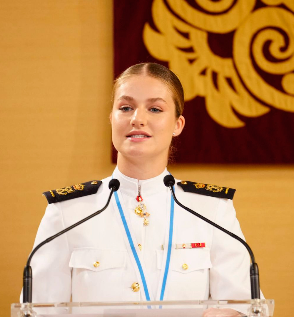 Princess Leonor gave a speech in Galician.