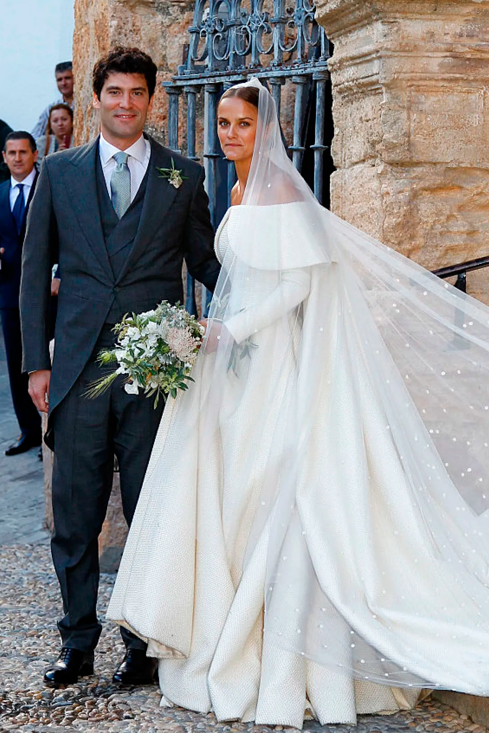 Alejandro Santo Domingo and Lady Charlotte on their wedding day.