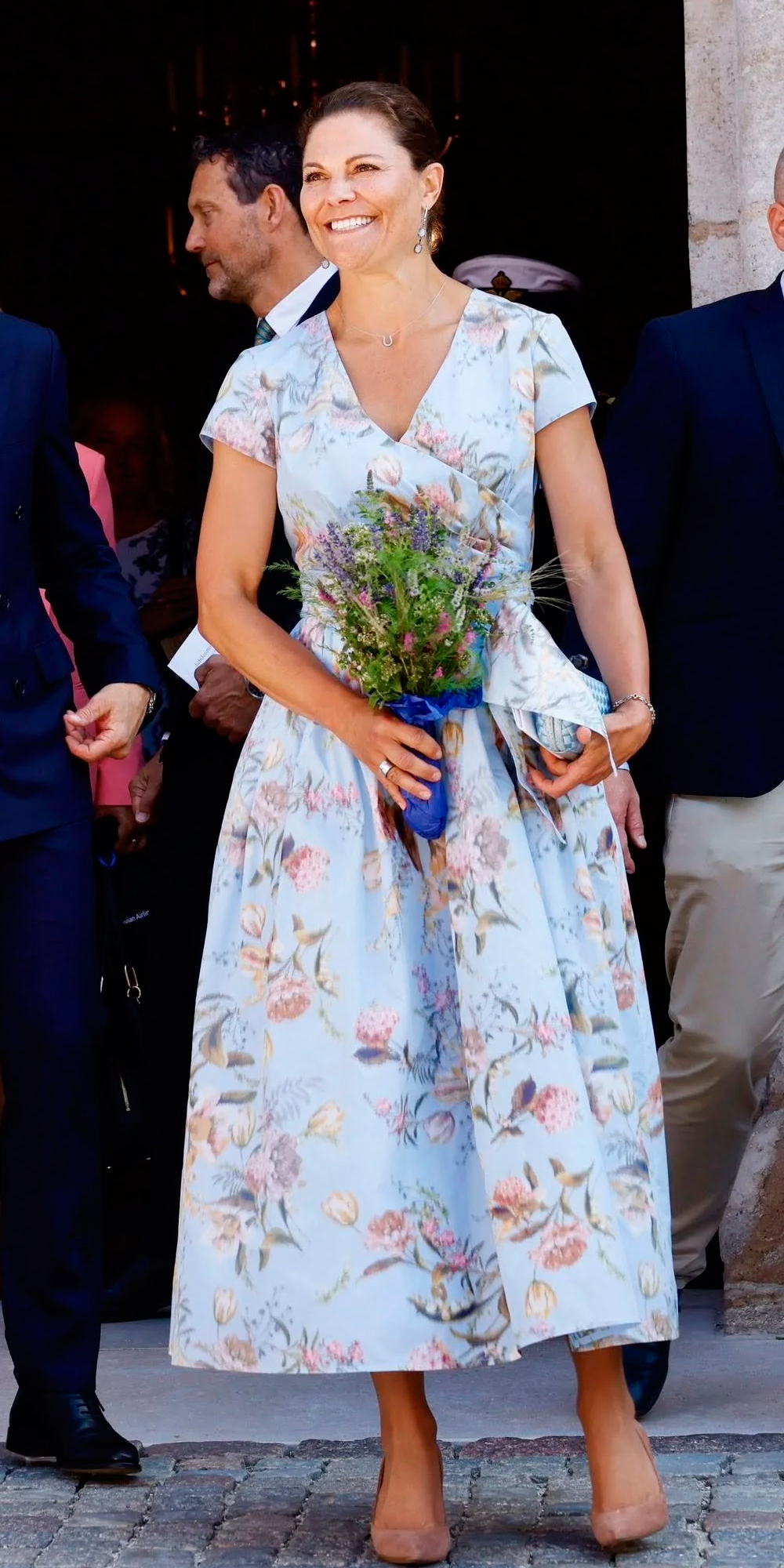 Crown Princess Victoria wore a floral Camilla Thulin dress