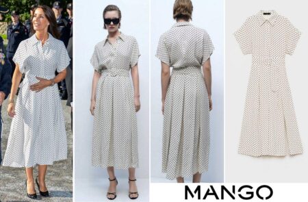 Elegant Dress Outfit Ideas: Belted Polka Dot Dress and Luxury Accessories » Pin Posts