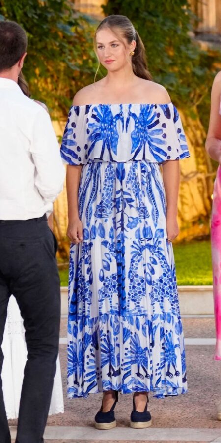 Floral Dress Outfit Ideas: Blue Boho Bardot Dress with Espadrilles » Pin Posts