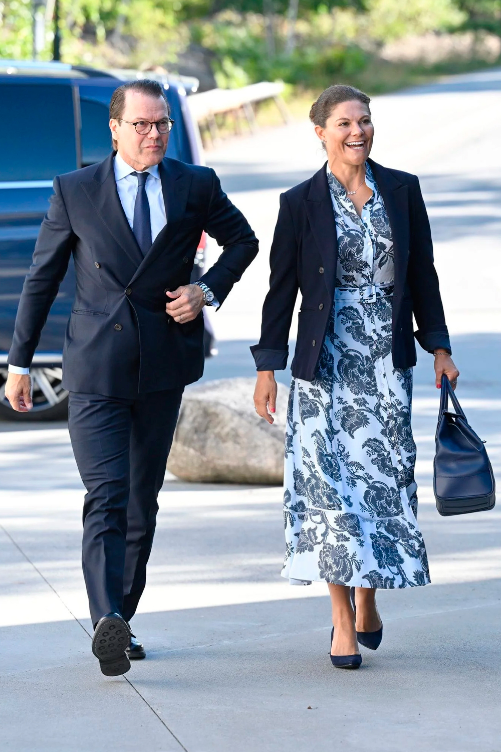 Princess Victoria arrived accompanied by her husband, Prince Daniel.