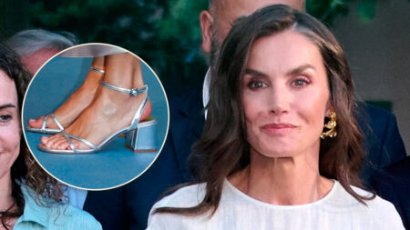 Queen Letizia’s Metallic Sandals » Letizia Ortiz