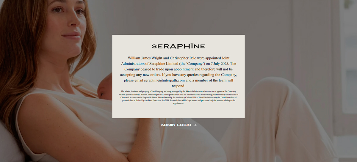 Seraphine Notice on its website.