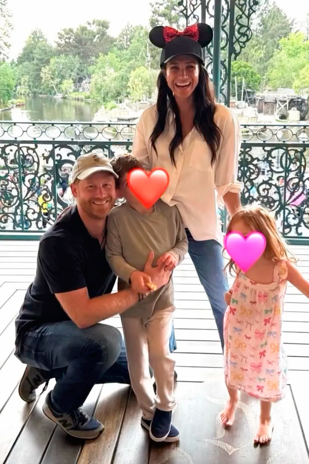 Meghan and Harry with their children Archie and Lilibet.