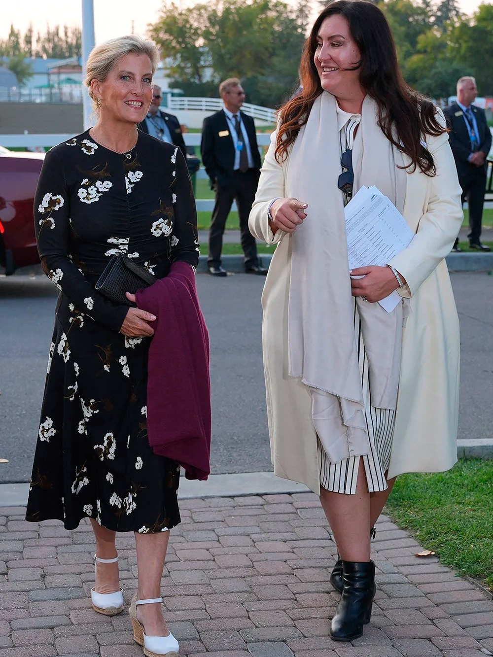 The Duchess of Edinburgh wore a printed dress by Erdem