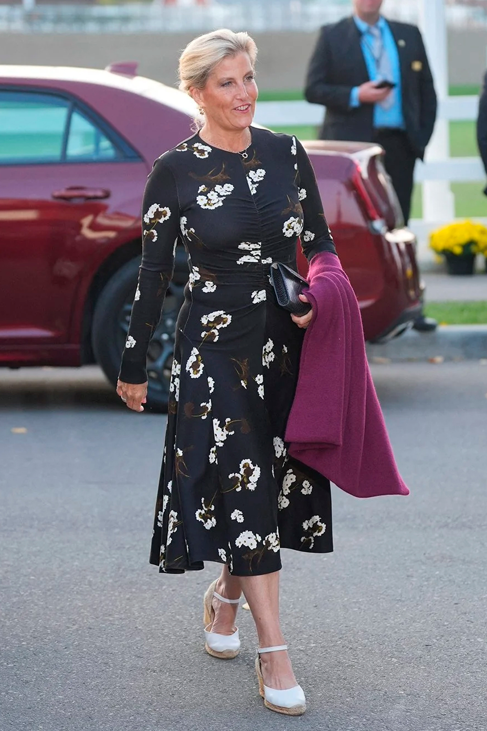 The Duchess of Edinburgh wore a printed dress by Erdem