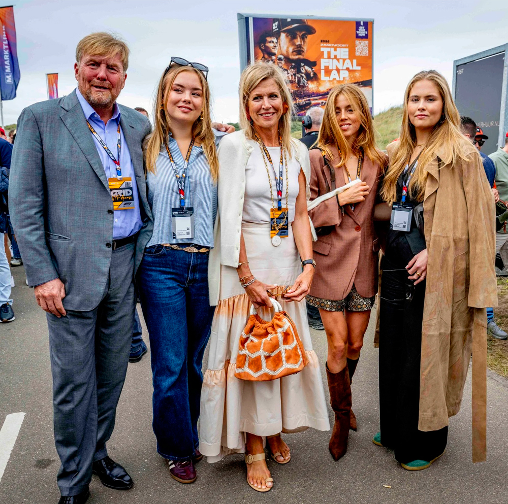 The Dutch royal family at the 2025 Dutch Grand Prix at the Zandvoort Circuit