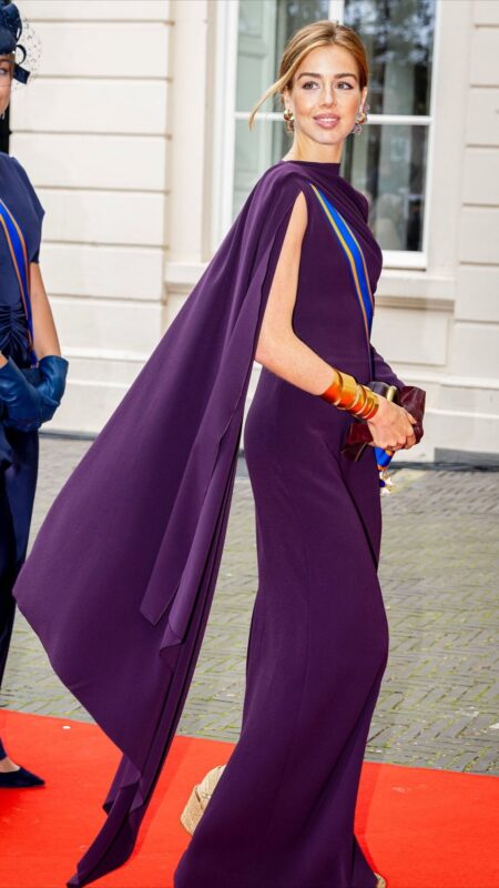 Elegant Dress Outfit Ideas: Princess Alexia’s Deep Purple Gown » Pin Posts