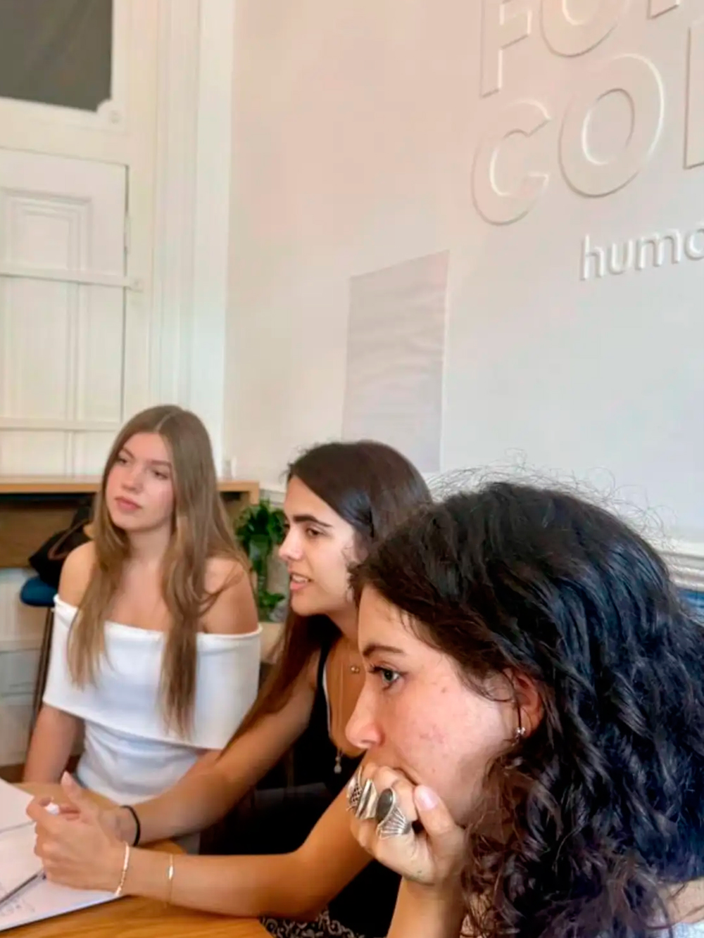Infanta Sofia with her classmates at Forward College.