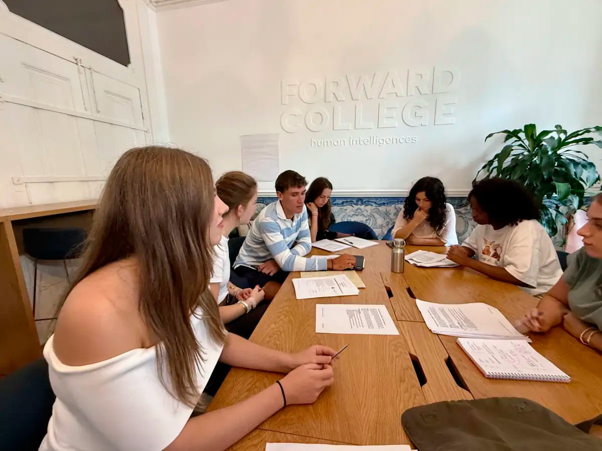 Infanta Sofía at Forward College in Lisbon