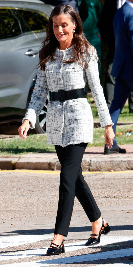 Jacket Outfit Ideas: White Tweed and Patent Leather Shoes » Pin Posts