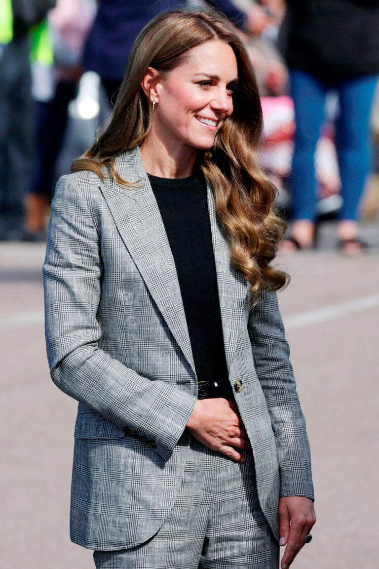 Kate Middleton Wears Bella Freud Suit in Suffolk and Kent Visit Kate Middleton in a Bella Freud Suit