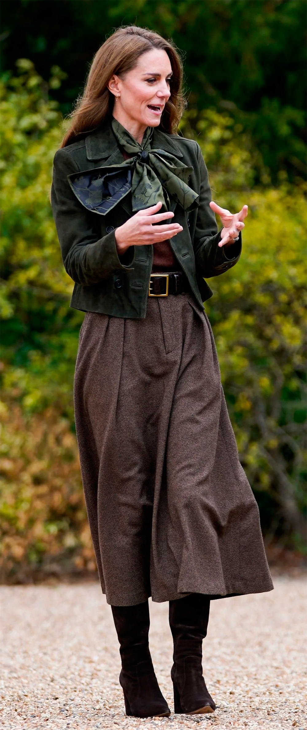 Kate Middleton's style in the gardens of Frogmore Cottage. 