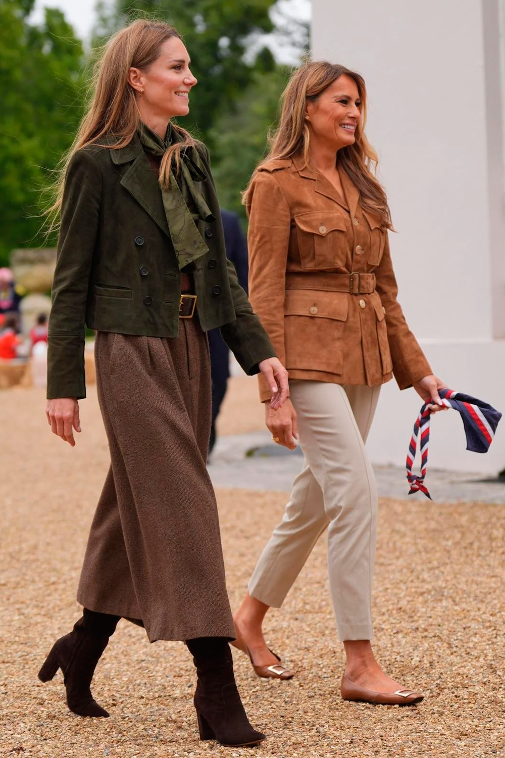 Melania and Kate Middleton joint outing to the gardens of Frogmore Cottage