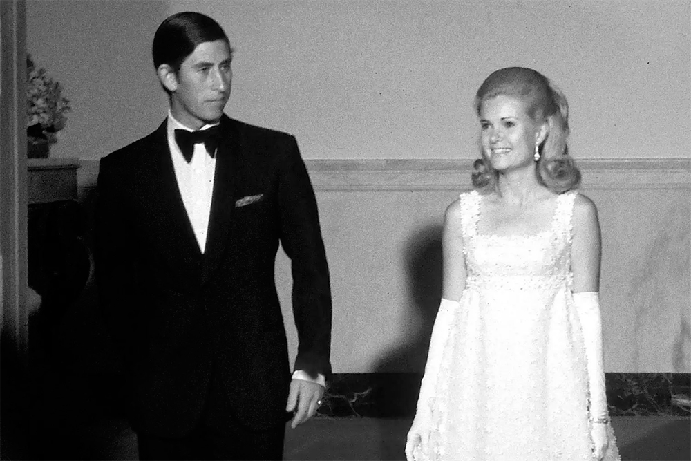 King Charles and Tricia Nixon