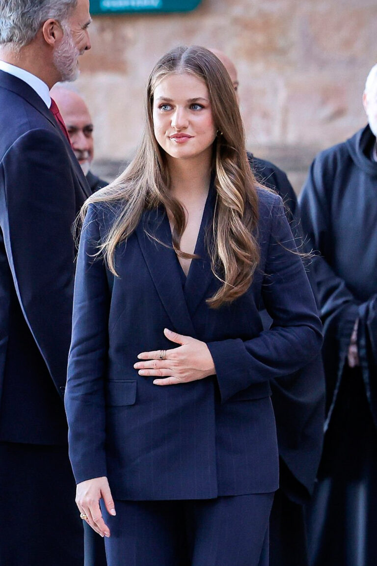 Princess Leonor Stands Out in Navy Blue Suit in Navarra Princess Leonor's Style in Navarra