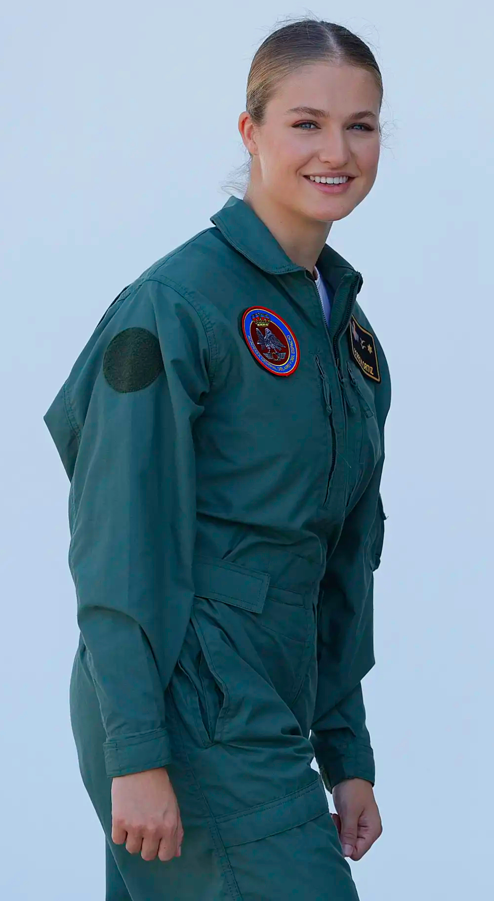 Princess Leonor in her pilot uniform