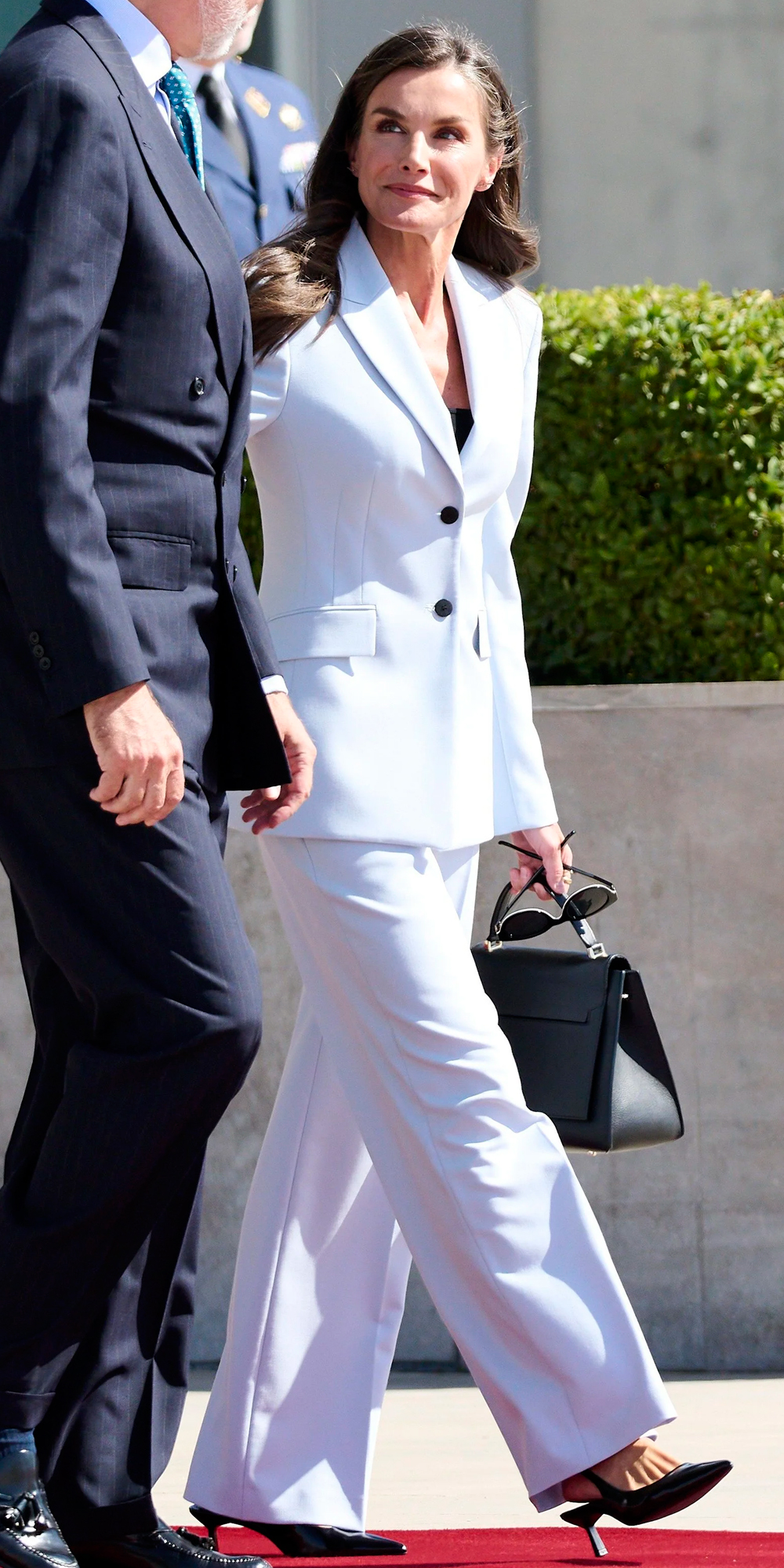 Queen Letizia at the airport