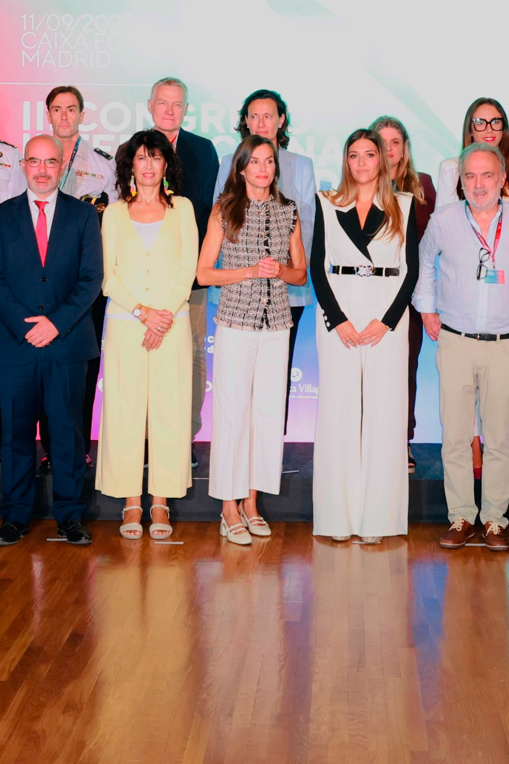 Queen Letizia at the CaixaForum in Madrid