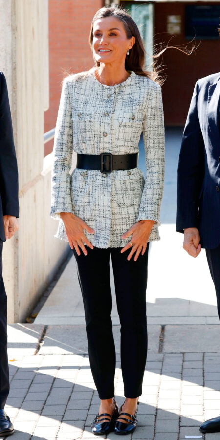 Work Outfits Ideas For Women: Belted Jacket and Mary Janes » Pin Posts