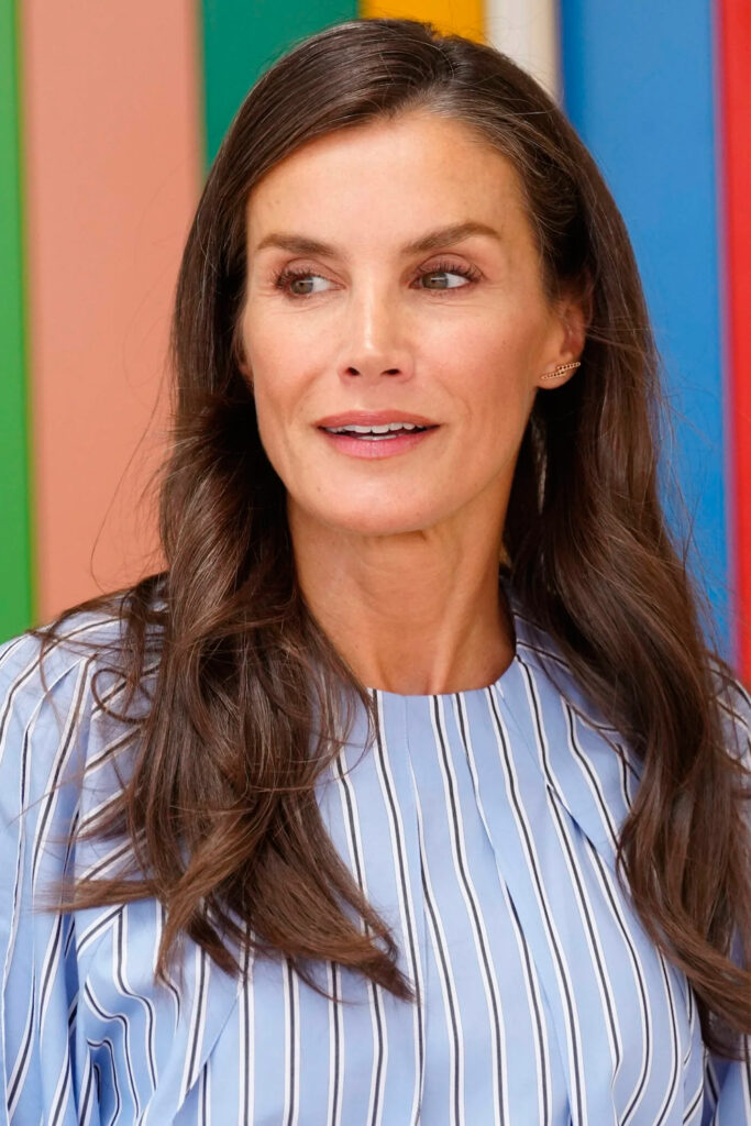 Queen Letizia’s Striped Blouse and Culottes
