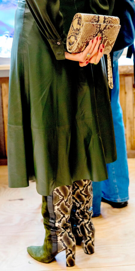 Boots Outfit Ideas: Elegant Skirt and Boots Combo » Pin Posts