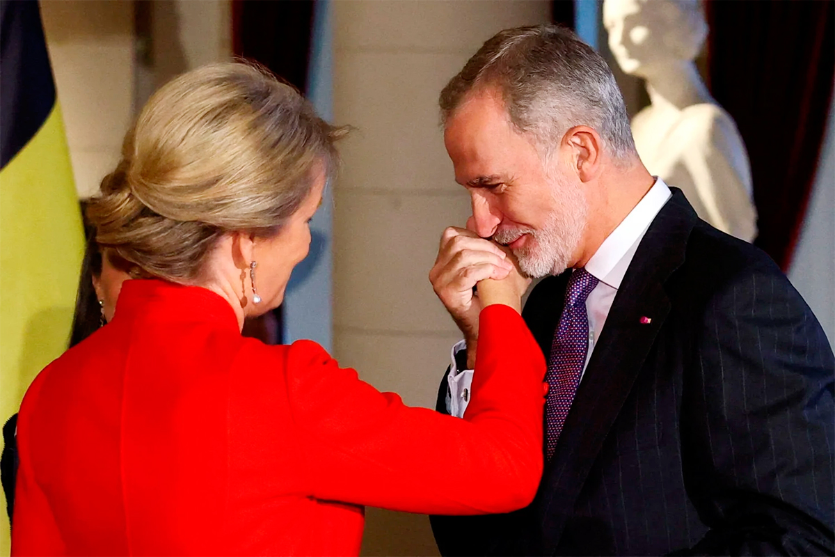 Queen Mathilde and King Felipe of Spain.