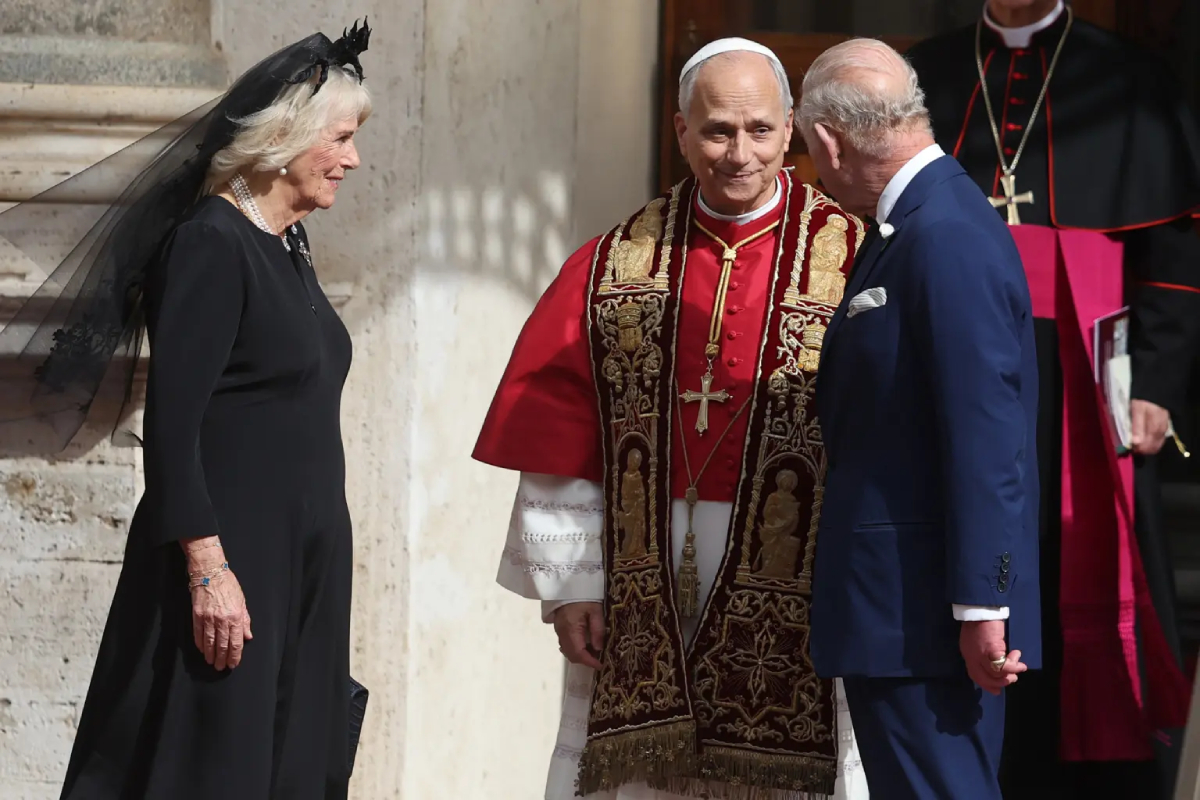 Queen Camilla, Pope Leo and King Charles
