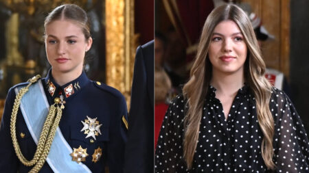 Princess Leonor and Infanta Sofia on Spain's National Day