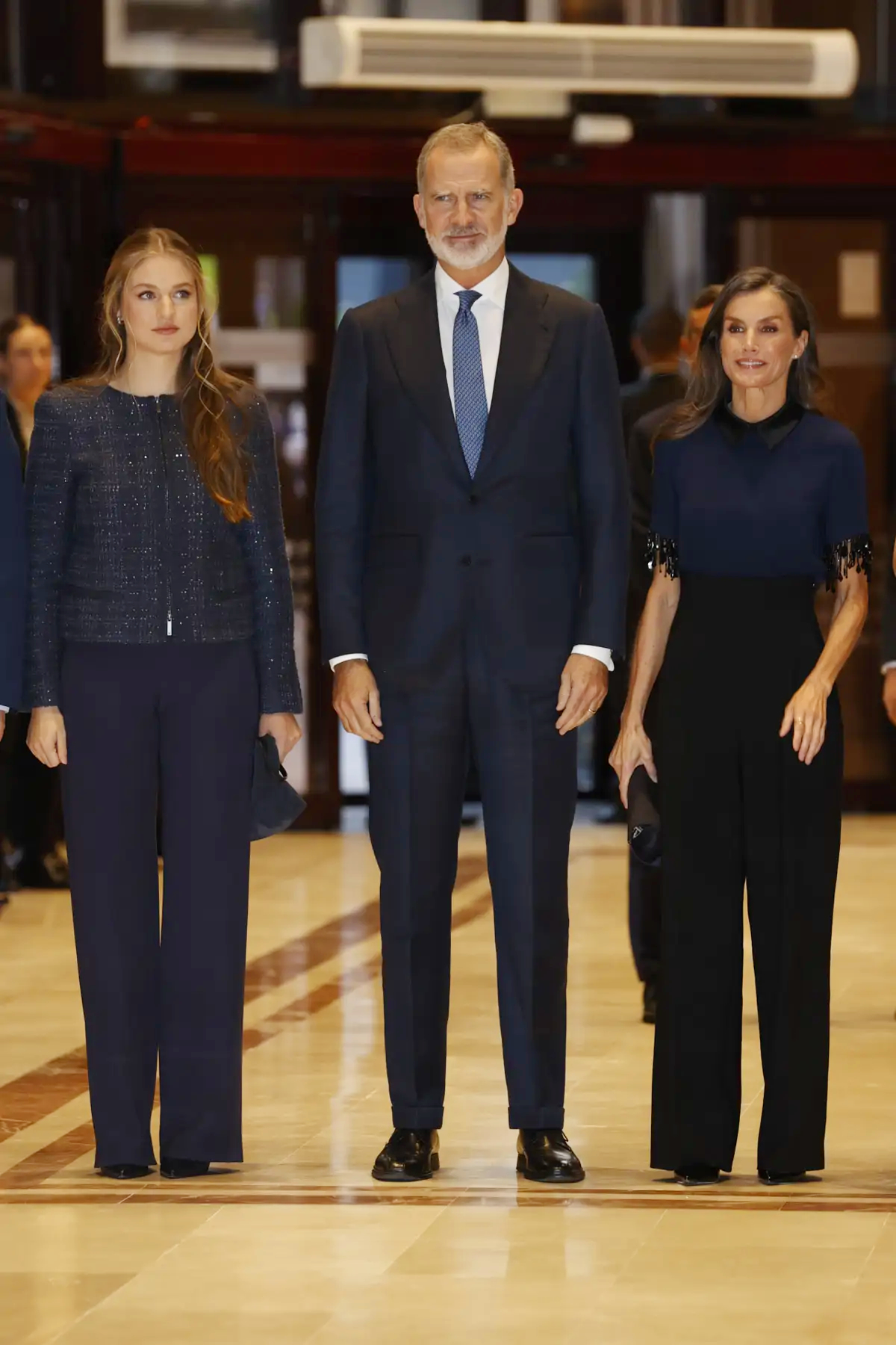 Princess Leonor, King Felipe and Queen Letizia.