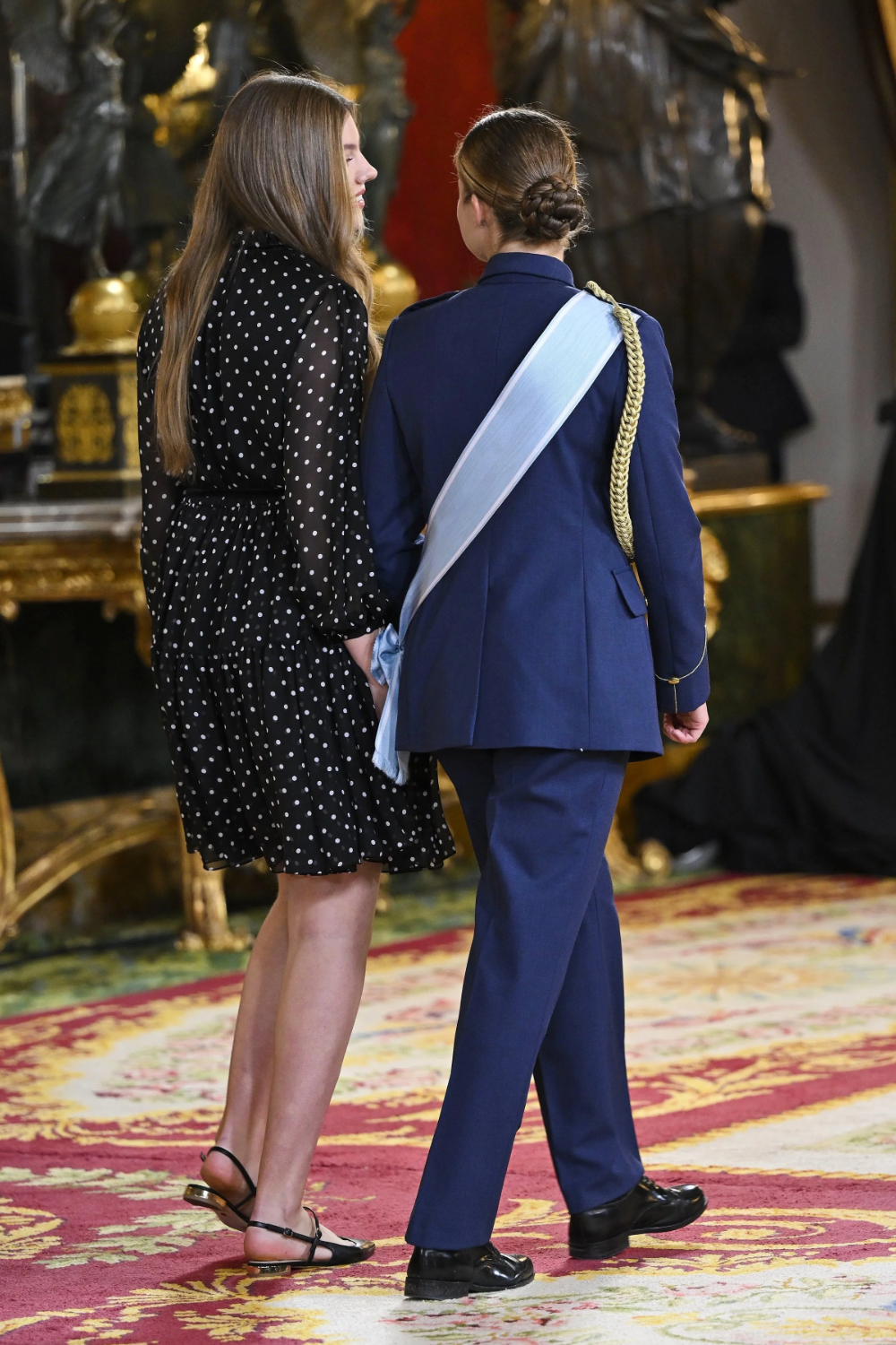 Princess Leonor and Sofia on Spain’s National Day. 