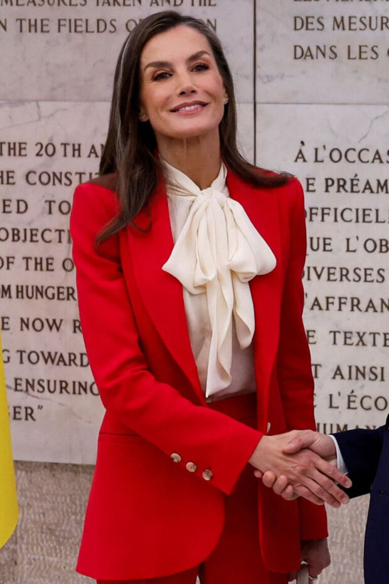 Queen Letizia Rewears Her Chic Carolina Herrera Suit Queen Letizia's Style in Rome