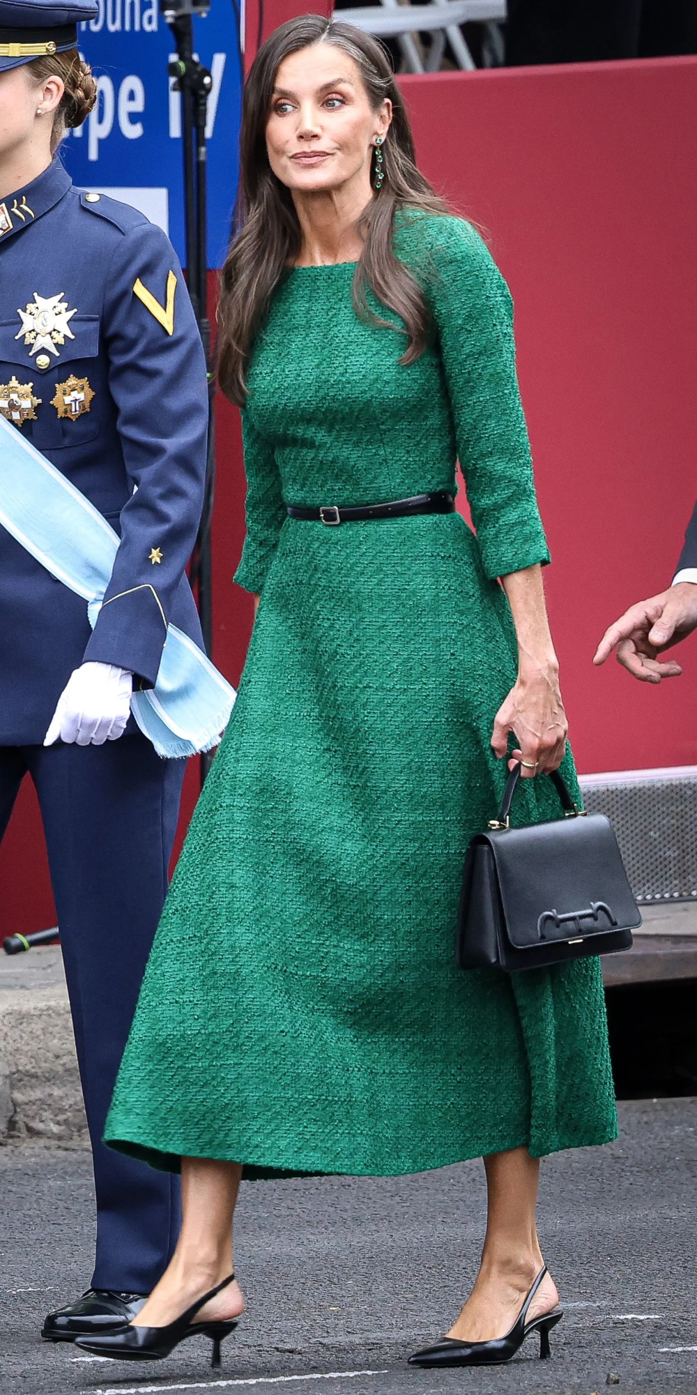 Queen Letizia's style on Hispanic Day 