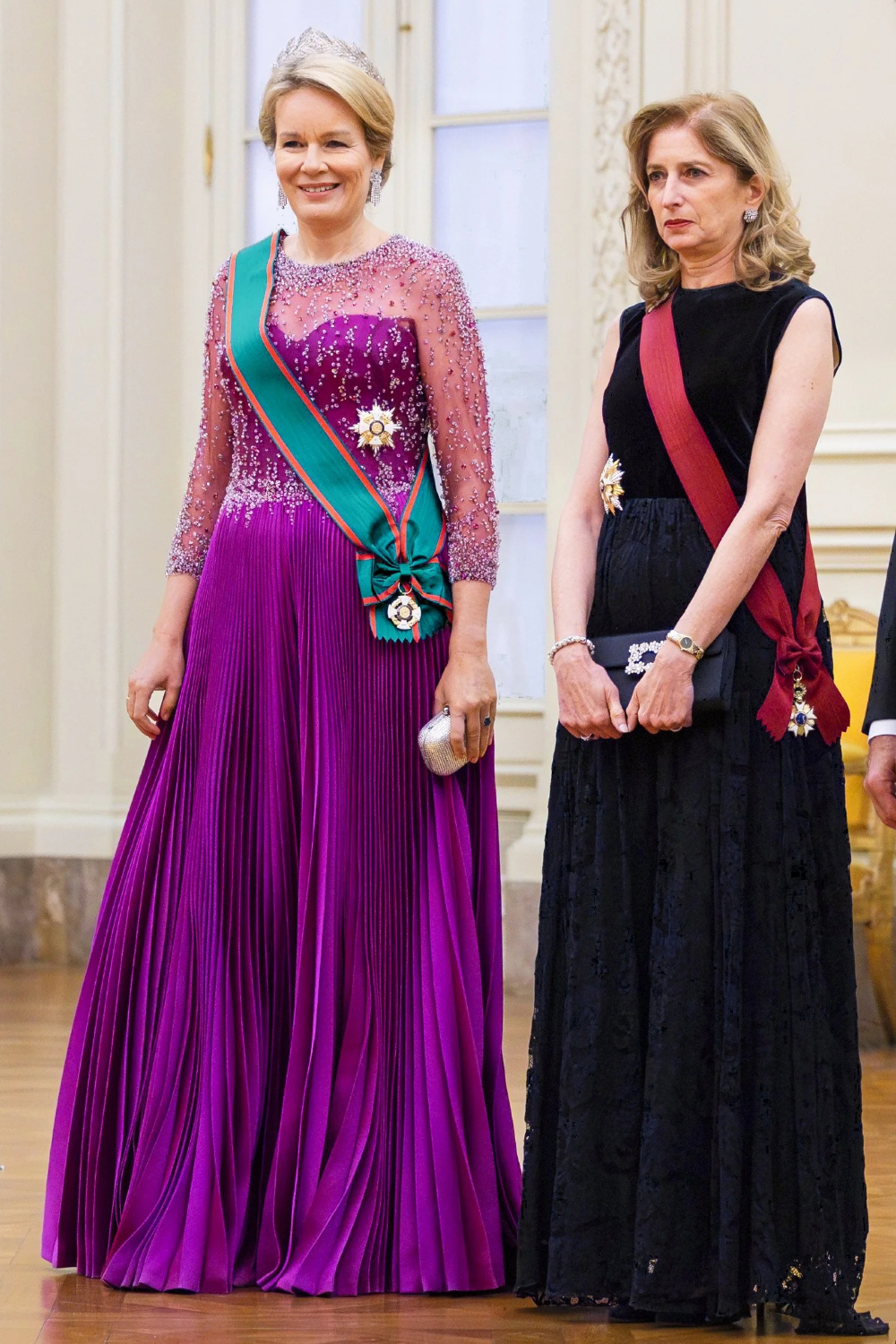 Queen Mathilde and Laura-Mattarella
