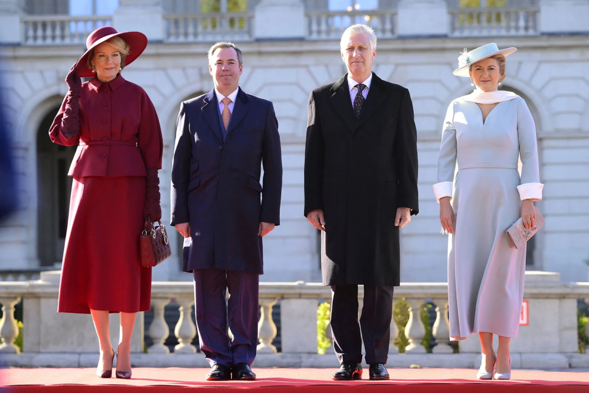 The King and Queen of the Belgians Welcome the Grand Duke and Grand Duchess of Luxembourg