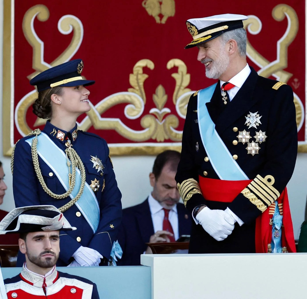 Princess Leonor and King Felipe