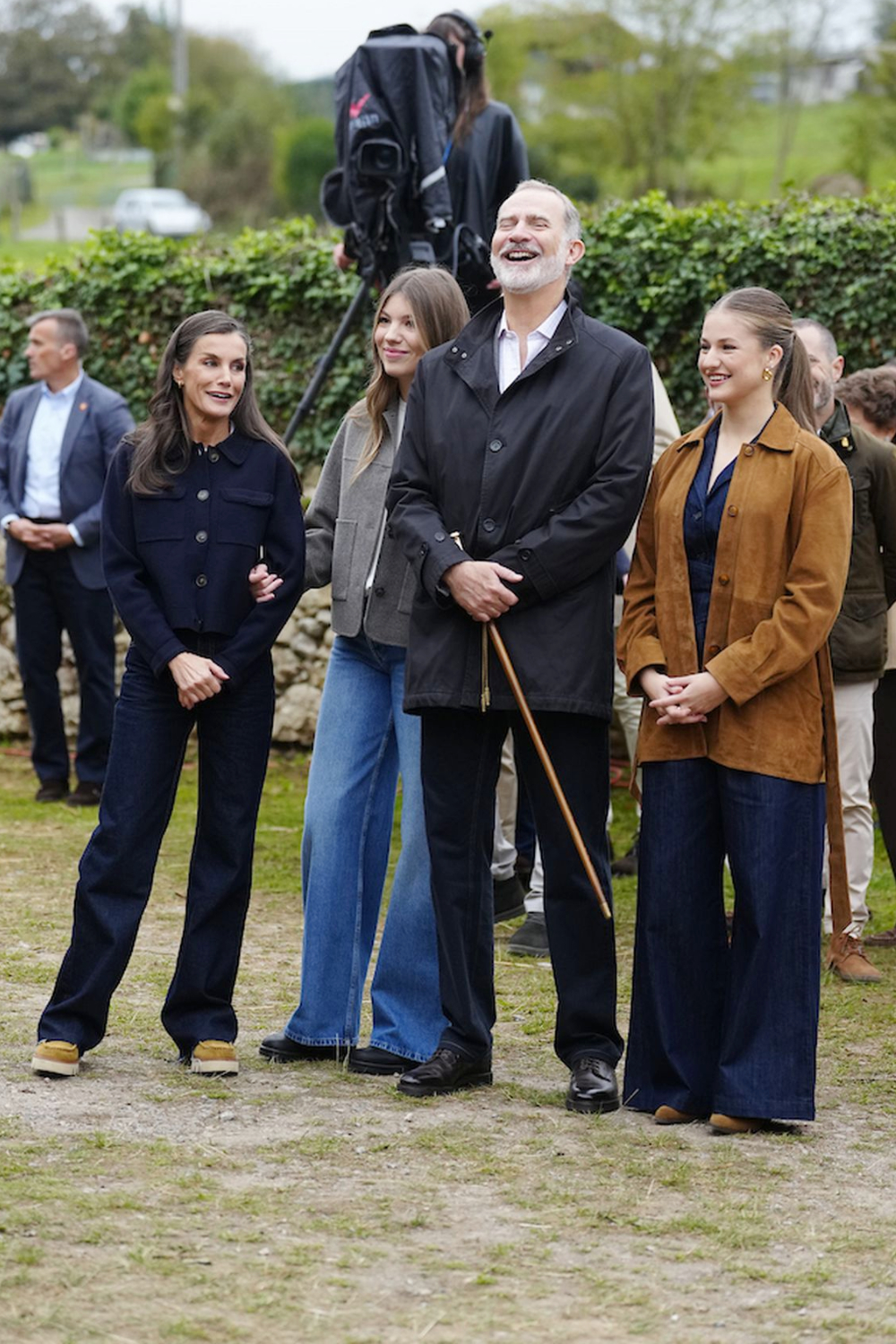 The Spanish royal family visits Valdesoto, Asturias