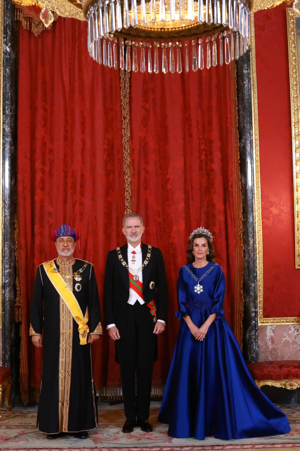 King Felipe and Queen Letizia Host State Banquet in Honour of the Sultan of Oman
