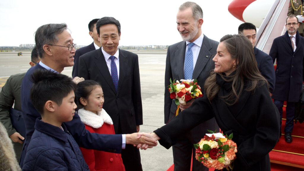 King Felipe and Queen Letizia Arrive in China