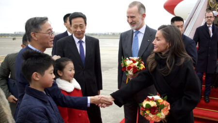 King Felipe and Queen Letizia Arrive in China
