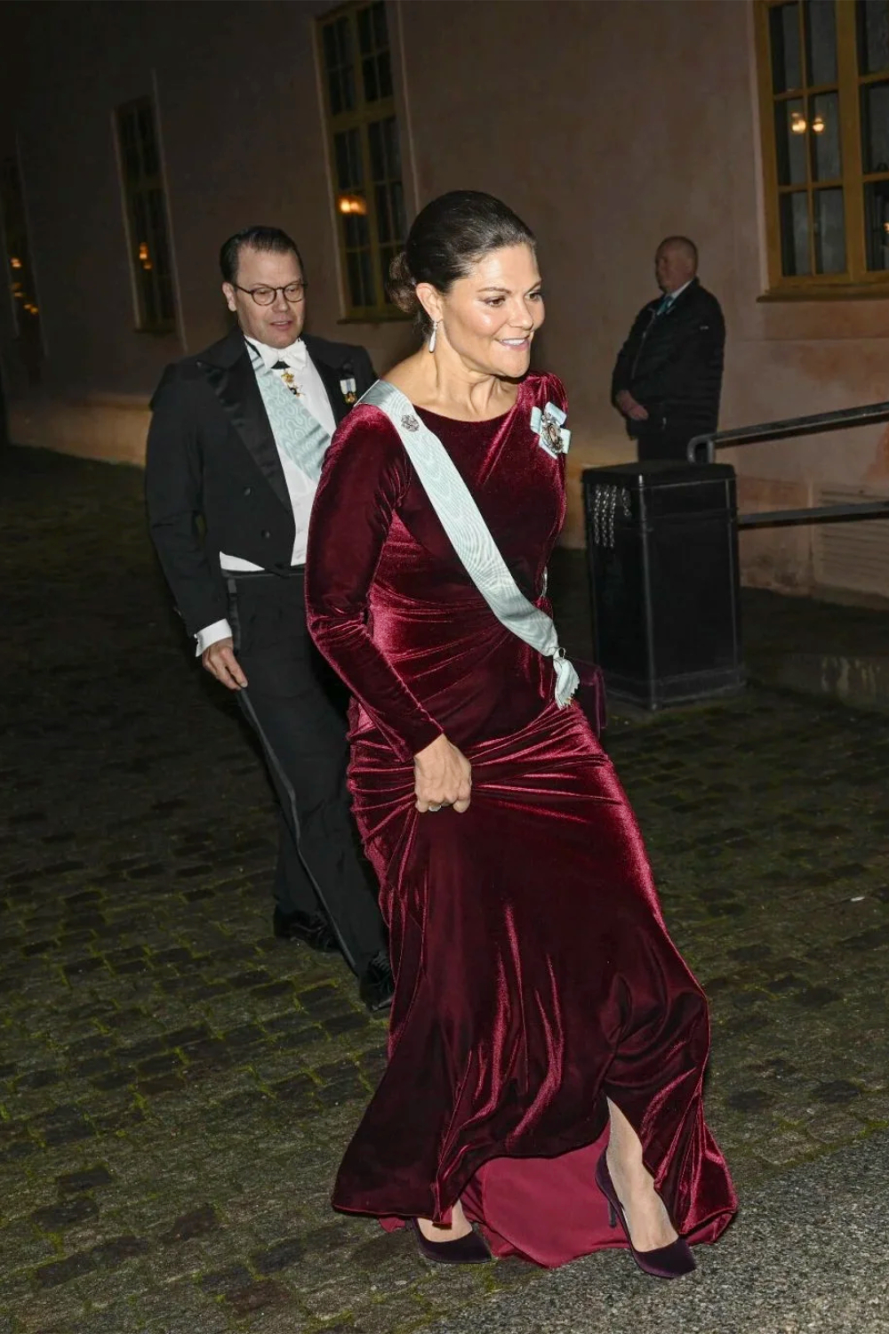 Crown Princess Victoria arriving at Uppsala Castle.
