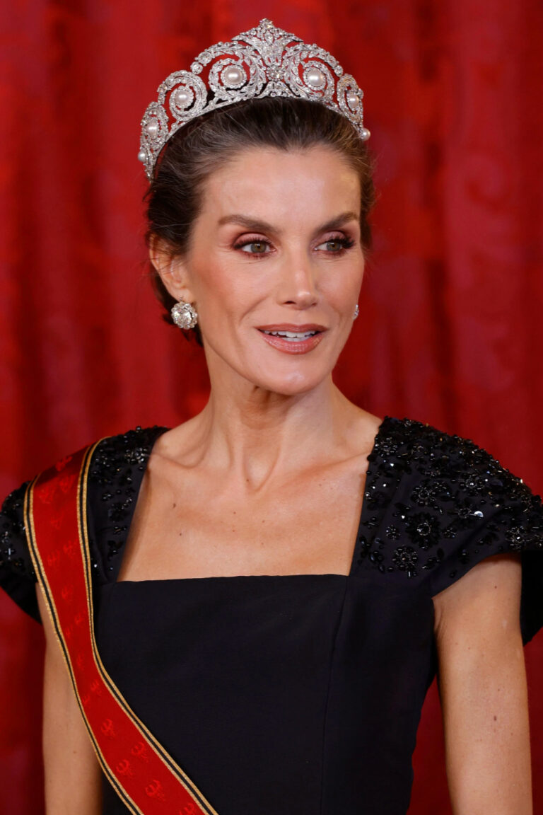 Queen Letizia Revives the Historic Cartier Tiara for the State Dinner With Germany’s President Queen Letizia Cartier Tiara