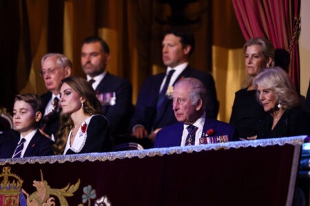 Princess Kate and Prince George at Remembrance Day