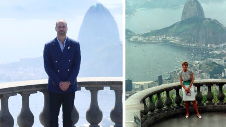 Prince William in Brazil Pays Tribute by Recreating Diana’s Iconic Photo