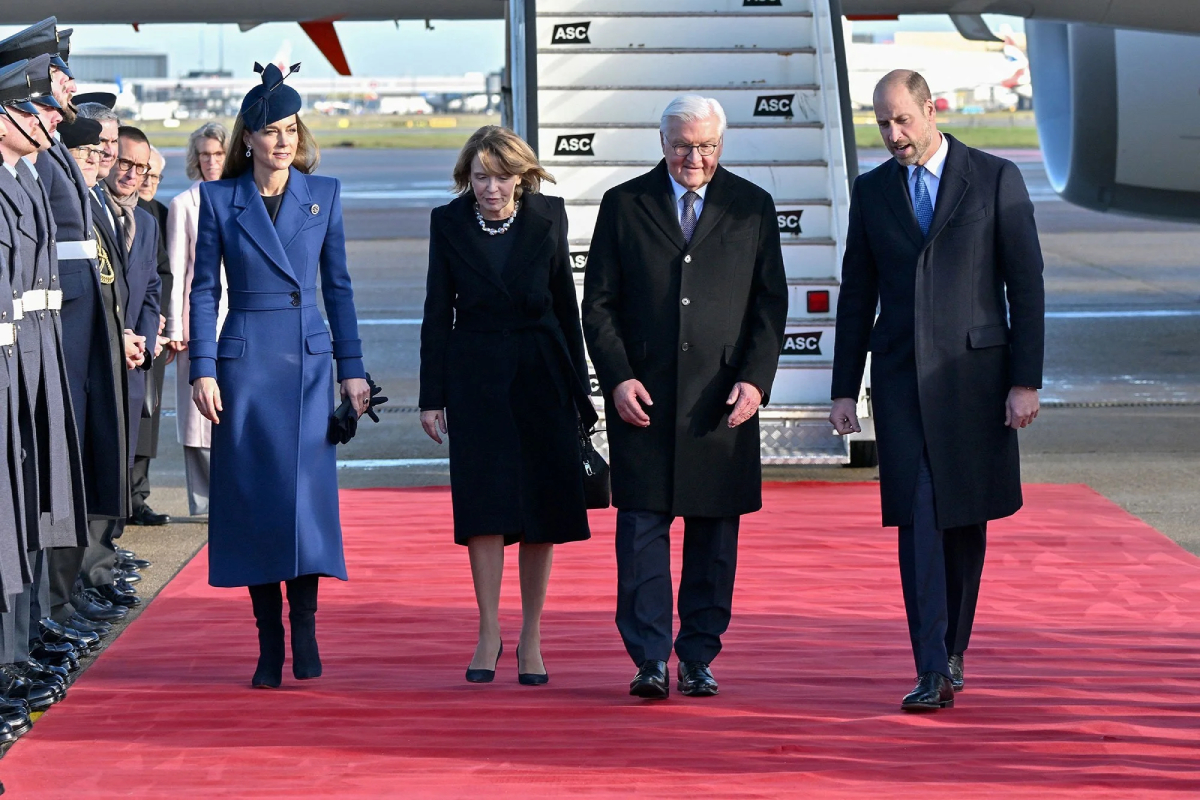 The Prince and Princess of Wales Welcome the President and First Lady of Germany for State Visit