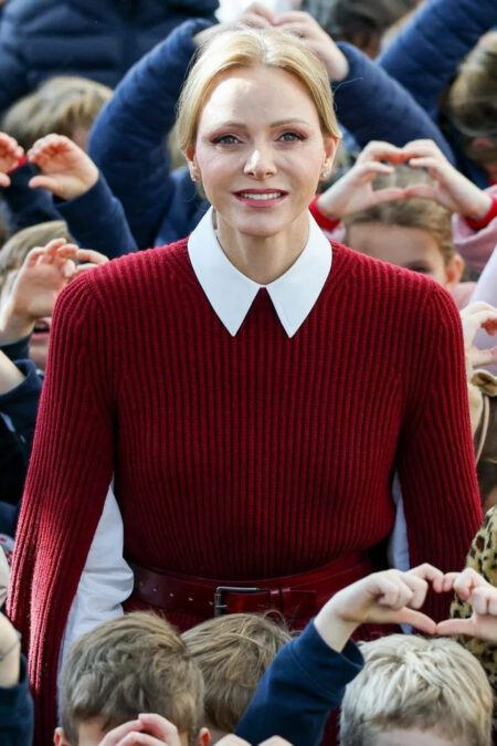 Princess Charlene's style at the Grimaldi Forum