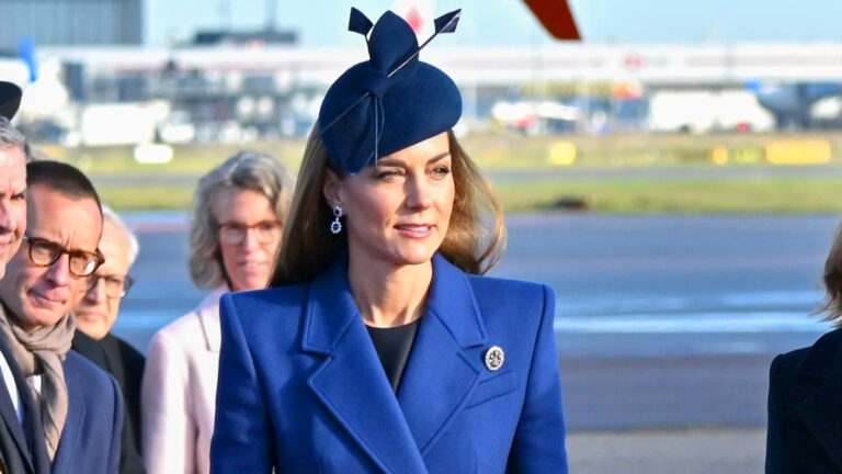 Kate Greets the German President Wearing Diana’s Sapphire Earrings and Historic Brooch Kate Middleton's outfit for welcoming the German president